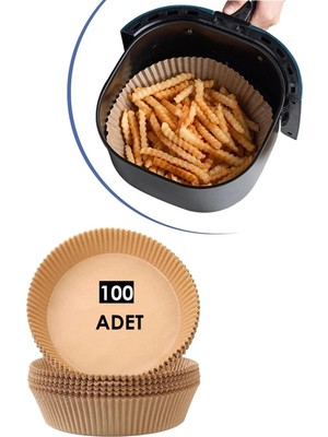 Tp Company 100 Adet Airfryer Pişirme Kağıdı Yuvarlak Tabak Model Yağlı Kağıt