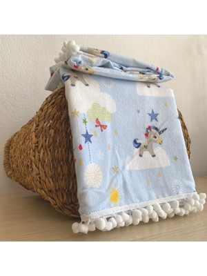 Lief Home Flanel ( Pazen ) Bebek Battaniyesi 100X115 | Çift Taraflı