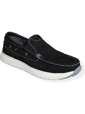 Konfores 1569-479322 Hakiki Deri Anatomik Tabanlı Erkek Günlük Ayakkabı - NKT01569-SIYAH-41