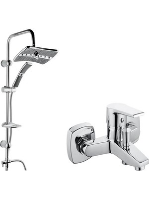 Vilas Florida Yağmurlama Duş Set Ve Istanbul Banyo Batarya Set 2Li Set