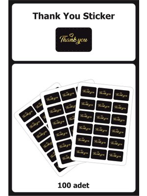 Lizpo Decor Thank You Sticker Etiket 4