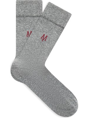 Mavi Erkek Gri Soket Çorap 090250-27074