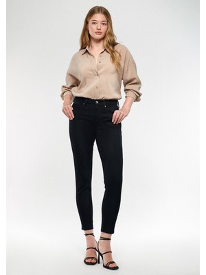 Mavi Kadın Marli Siyah Jean Pantolon 101339-24623