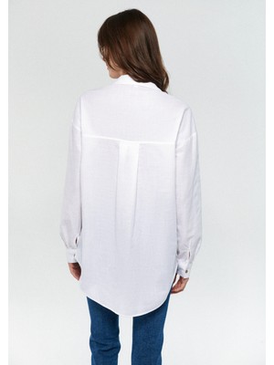 Mavi Kadın Beyaz Gömlek 1210041-70057