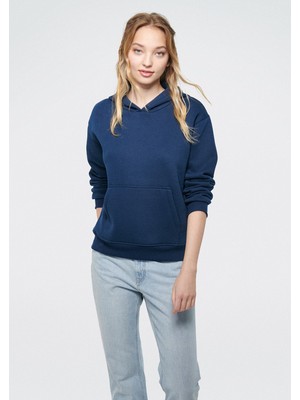 Mavi Kadın Kapüşonlu Lacivert Basic Sweatshirt 167299-70488
