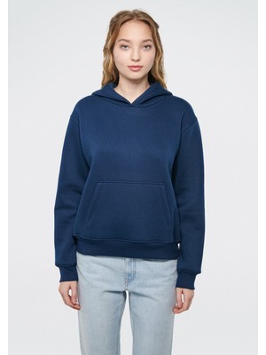 Mavi Kadın Kapüşonlu Lacivert Basic Sweatshirt 167299-70488