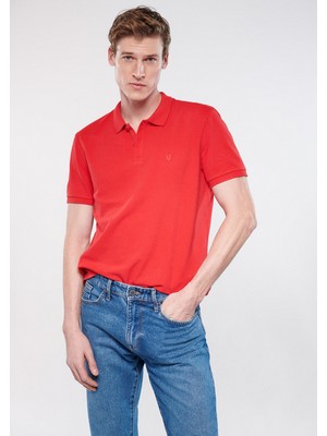 Mavi Erkek Kırmızı Polo Tişört 8804333203