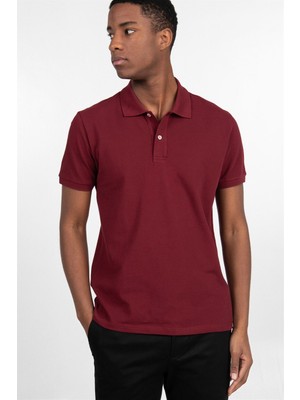 Tudors Slim Fit Düz Polo Yaka Erkek T-Shirt10