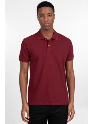 Tudors Slim Fit Düz Polo Yaka Erkek T-Shirt10