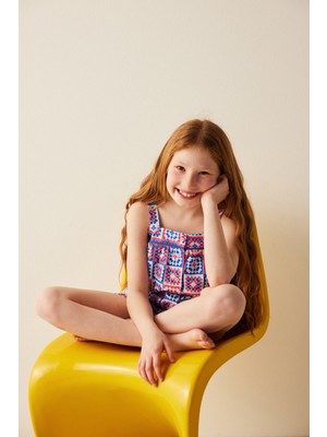 Penti Kız Çocuk Tığ Desenli Pijama Takımı