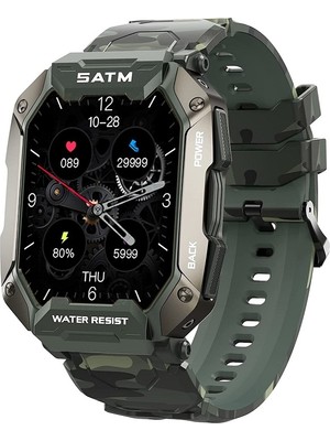 Şıktek Tank Watch C20  Kaya Sağlamlığında Akıllı Saat Sporcu, Izci-Dağcı-Askeri Saat, Su Geçirmez+Kordon