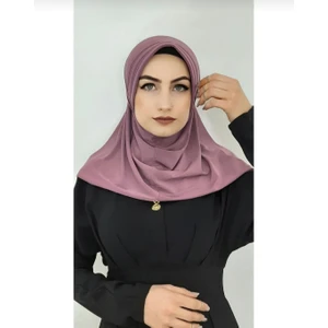 Ayselce Hobi Takmatik Hazır Esarp Hijap Gülkurusu