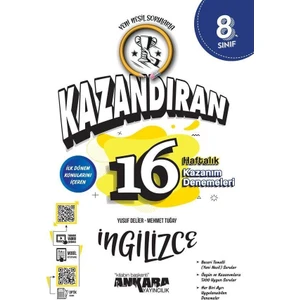 Ankara Yayıncılık 8.Sınıf  LGS Ingilizce Kazandıran 16 Haftalık Kazanım Denemeleri