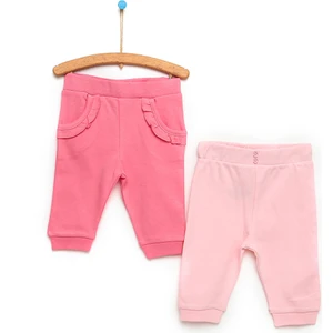 Basic Kız Bebek Fırfırlı Cepli 2'li Patiksiz Alt