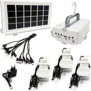 Silver Toss El Feneri Şarjlı 1W+46 LED Projektör Güneş Panelli 3 Ampullü ST-1901