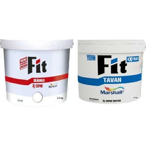 Fit Silikonlu Iç Cephe Boyası 3.5 kg + Marshall Fit Extra Tavan Boyası 3.5 kg