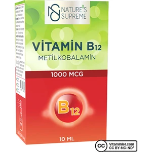 Nature's Supreme Vitamin B12 1000 Mcg Methylcobalamin 10 ml Sprey
