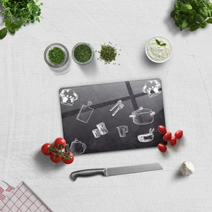 Cam Kesme Tahtası - Cam Kesme Tablası Karatahta Görünümlü 20cm x 30cm