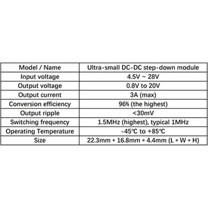 Sanec MP1584EN 3A Ultra Küçük Boyutlu Dc-Dc Adım Aşağı Besleme Modülü Ayarlanabilir