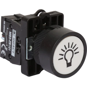22mm İşaretli Buton Beyaz NO MB3-EA115