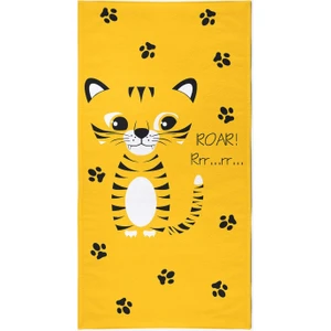 Vevien Home Sevimli Kaplan Dijital Baskılı 75X145 Cm Çocuk Plaj Havlusu