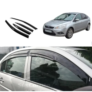 ŞüsCarOto Aksesuar Ford Focus 2 - 2.5 Sedan 2004-2011 Uyumlu Mugen Cam Rüzgarlığı Seti Piano Black 4lü Ithal