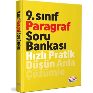 Editör Yayınları 9. Sınıf Paragraf Soru Bankası
