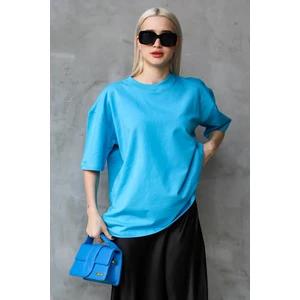 Mavi Bisiklet Yaka Basic Oversize T-Shirt MG1687