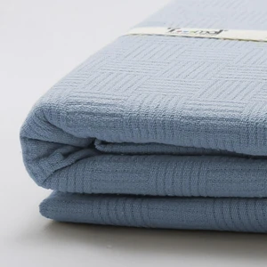 T. Concept %100 Pamuk Çift Kişilik Pike 200X240 cm Açık Mavi