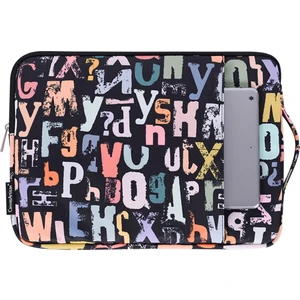 Canvas Artisan H18-89 Yumuşak Astar 12 Inç Dizüstü Bilgisayar Suluboya Mektubu Desen Fermuar Çantası Dizüstü Çantası (Yurt Dışından)
