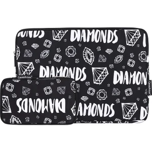 Canvas Artisan H15-T0121 Elmas Desen Dizüstü Bilgisayar Kovan Çantası Defter Koruyucu Kılıf 12 Inç Dizüstü Bilgisayar Için Küçük Torba Ile (Yurt Dışından)