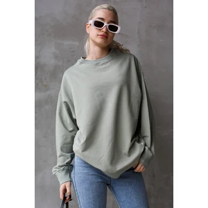 Mint Yeşili Basic Oversize Kadın Sweatshirt MG168610