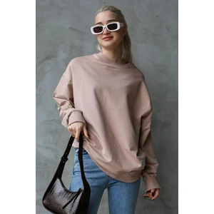 Pudra Basic Oversize Kadın Sweatshirt MG168610