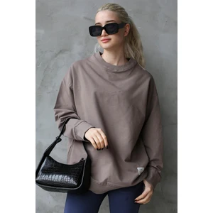 Füme Basic Oversize Kadın Sweatshirt MG168610