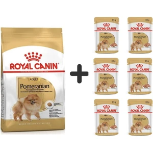 Royal Canin Pomeranian Yetişkin Köpek Maması 3kg + 6 Adet Yaş Mama