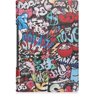 Lenovo Yoga Sekmesi Için Custer Doku Pu Deri Kılıf 11 Graffiti (Yurt Dışından)