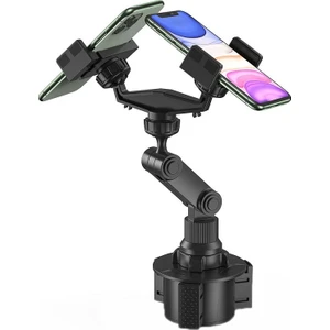 Çift Chuck Döner Çok Fonksiyonlu Bardak Tutucu Cep Telefonu Tutucu (Kupası T1) (Yurt Dışından)