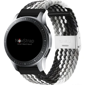 Novstrap Huawei Watch Gt3 Elite 46MM ile Uyumlu Kordon Kayış (22MM) Flexible Elastik Örgü Kayış