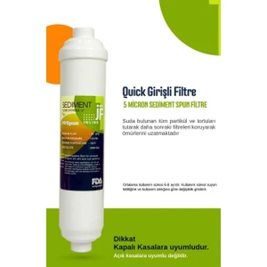 Inlıne Filtre Jf Inline Su Arıtma 3'lü Filtre Seti(İlk Bakım)