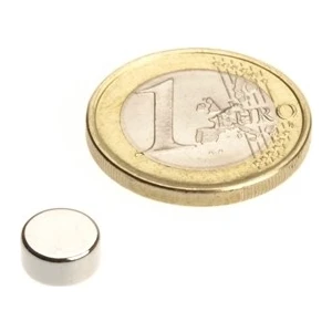TR Magnet 8 x 4 mm Çap: 8 Mm, Kalınlık : 4 mm Yuvarlak Neodyum Mıknatıs - 15 Adet