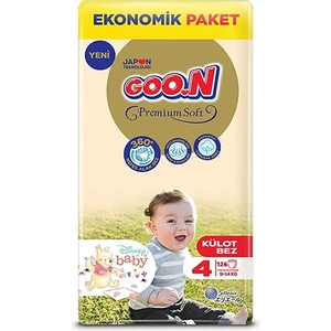 Goon Premium Soft 4 Numara Külot Bez 9-14 kg 126 Adet