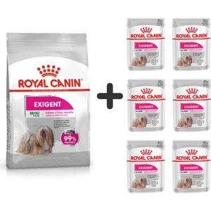Royal Canin Mini Exigent Köpek Maması 3 kg + 6 Adet Yaş Mama