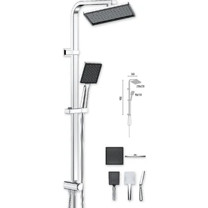 Duş Seti Sistemi Krom Quadro Space VS-2703