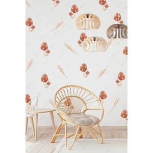 Mantar ve Yapraklar Bohem Tarzı Çocuk Bebek Odası Duvar Sticker Seti