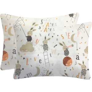 Lief Home Flanel ( Pazen ) Fermuarlı Bebek Yastık Kılıfı | 35X45 ( 2 Adet )