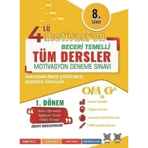 Omage Yayınları 8. Sınıf Omage Motivasyon Tüm Dersler 4'lü Kamp Denemesi 1. Dönem