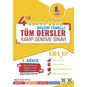 Omage Yayınları 8. Sınıf LGS 1. Dönem Gold 4 Deneme