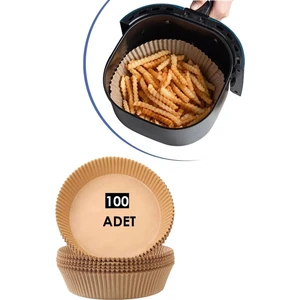 Tp Company 100 Adet Airfryer Pişirme Kağıdı Yuvarlak Tabak Model Yağlı Kağıt