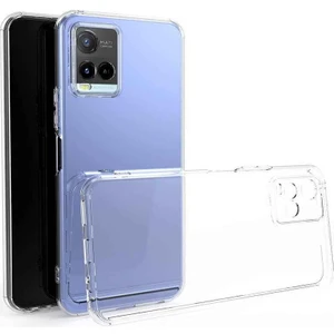 Vivo Y21S Kamera Korumalı Şeffaf Kılıf + Ekran Koruyucu