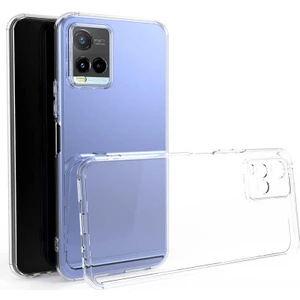 Vivo Y33S Kamera Korumalı Şeffaf Kılıf + Ekran Koruyucu